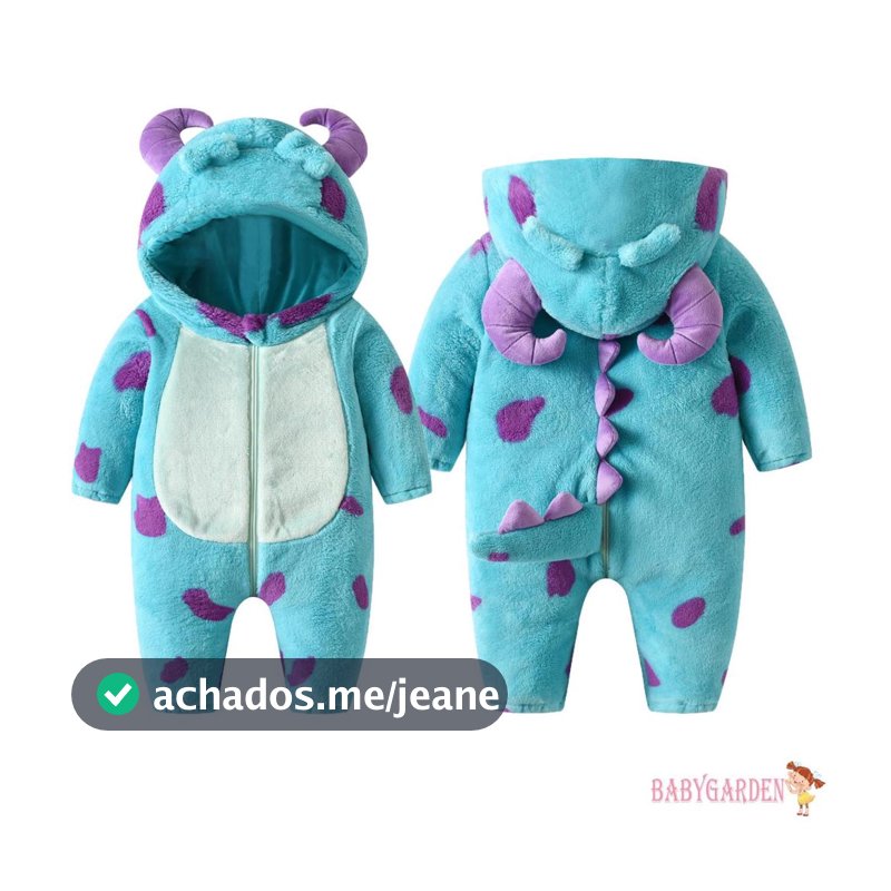 Macacão de lã 6mese-5anos infantil com capuz de Animal de desenho animado com capuz quente de inverno roupas de neve para bebê meninas e meninos