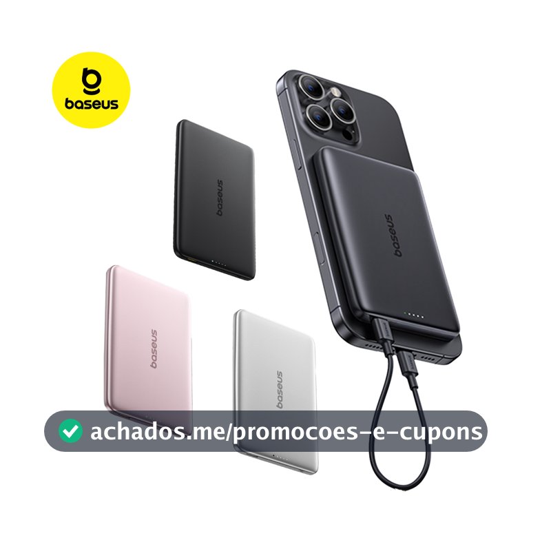 Carregador Portátil Baseus PicoGo AM41 5000mAh / 10000mAh 20W Magnético MagSafe USB-C 60W PowerBank