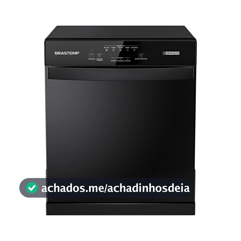 Lava Louças Brastemp 8 Serviços Preta - BLF08AE