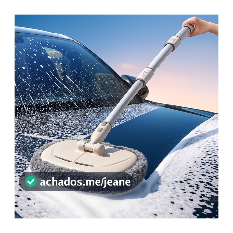 Escova De Limpeza Automotiva Esfregão Automotivo Microfibra Mop Para Carro Extensível Multiuso