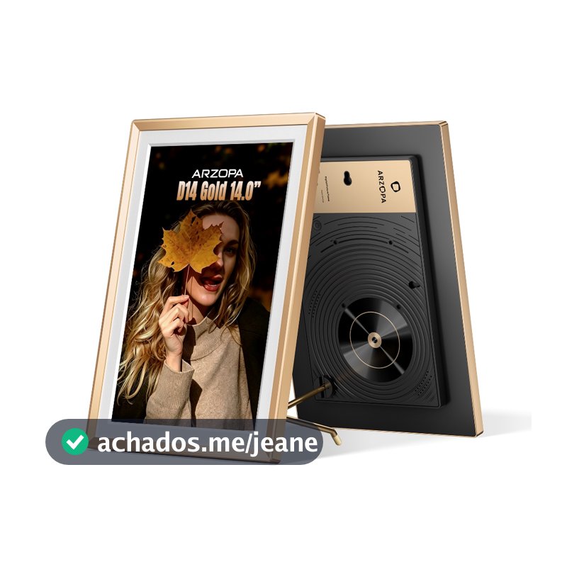 Moldura Digital De Metal WiFi ARZOPA De 14.0 " , Tela Sensível Ao Toque HD IPS , Fotos/Vídeos Fáceis De Compartilhar via