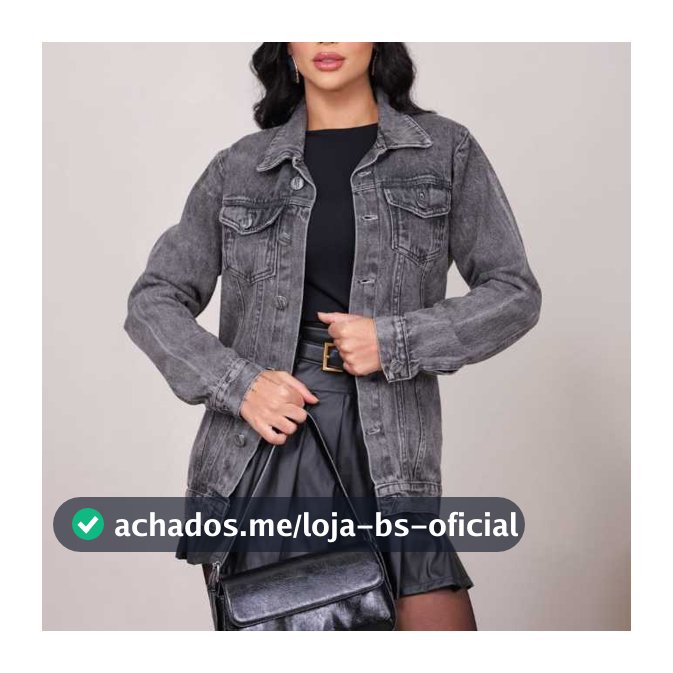 Jaqueta Maxi Feminina Jeans Grafite com Botões Grafite – Tendência Fashion