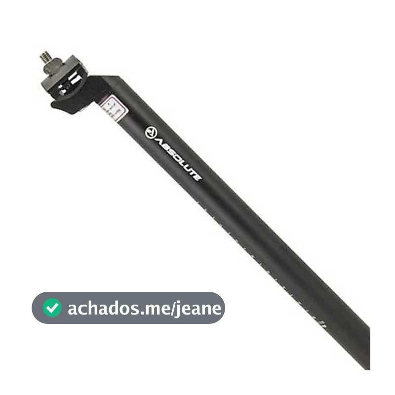 Canote Selim Absolute 25.4 X 350mm Com Carrinho Preto Oferta