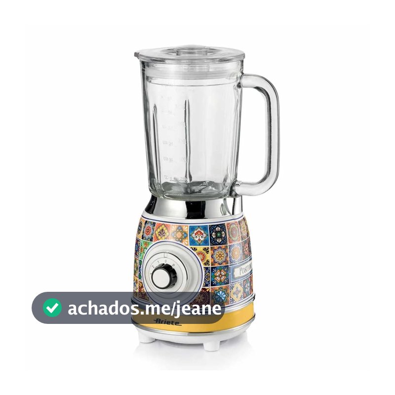 Liquidificador Retrô Ariete 1000W Copo de Vidro 1,5L - Modelo 583 110V Positano
