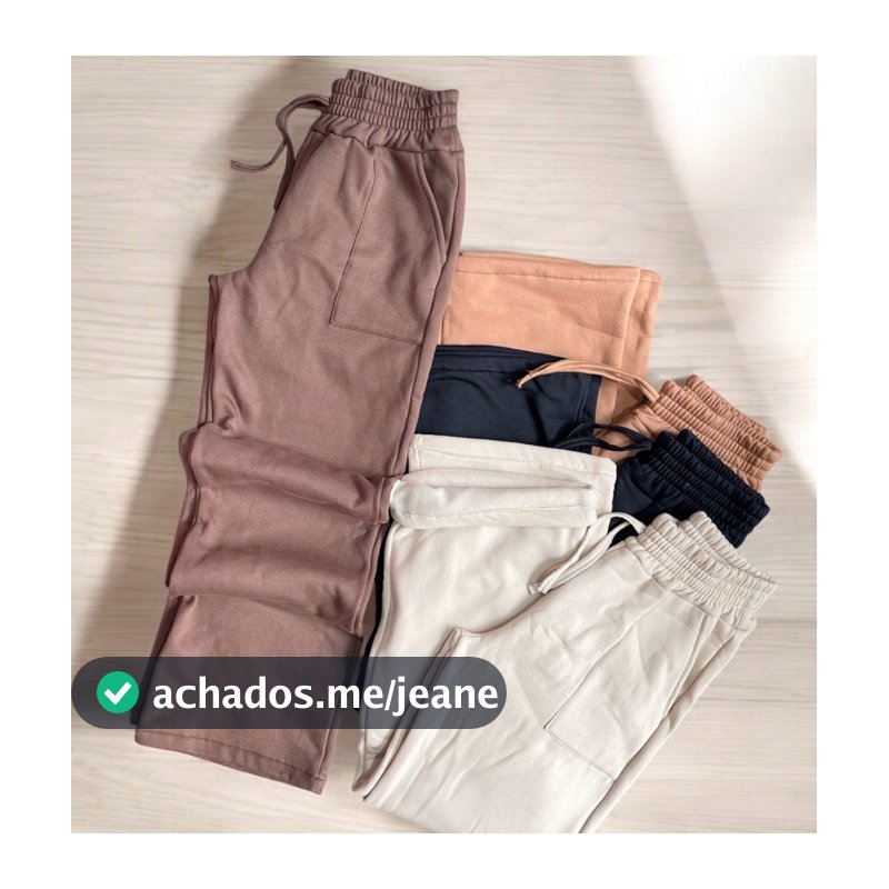 Calça de moletom feminina pelúciado moletom grosso