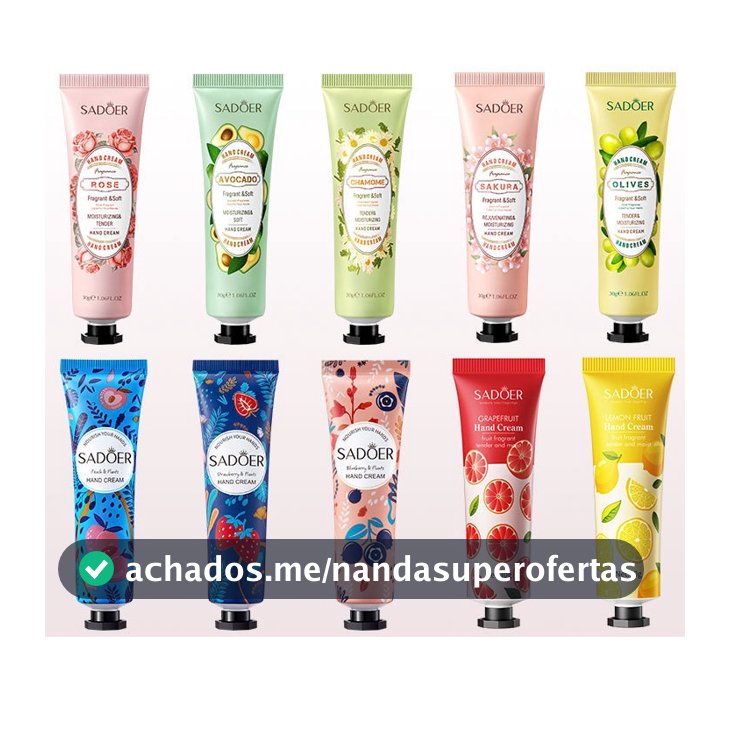 SADOER Creme De MãOs Hidratante Sabor Frutado Beleza Cuidados
