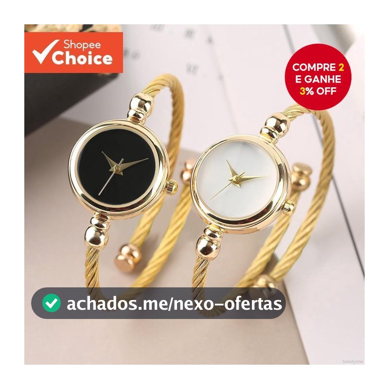 Relógio De Pulso De Quartzo Retrô De Aço Inoxidável Com Pulseira Pequena Para Moda Feminina
