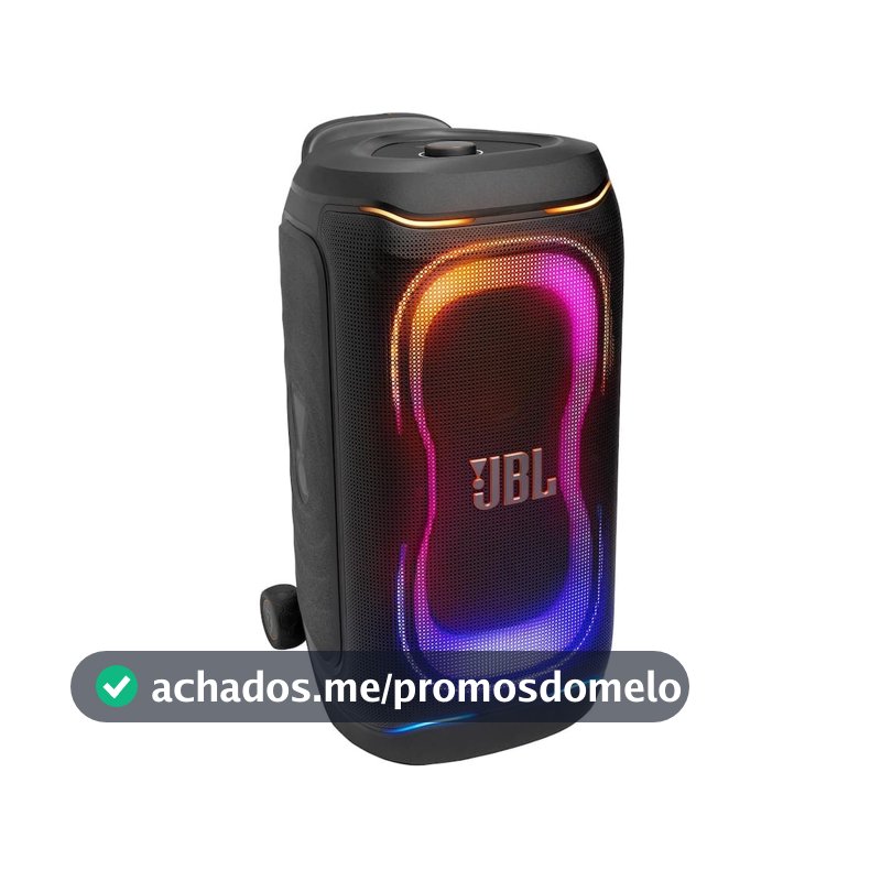 Caixa de Som JBL PartyBox 330 280W RMS Luzes RGB e Bateria de Até 18h Preto