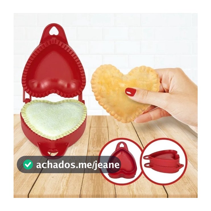 Forma Molde Coração Para Pastel Fogazza Risoles Plástica