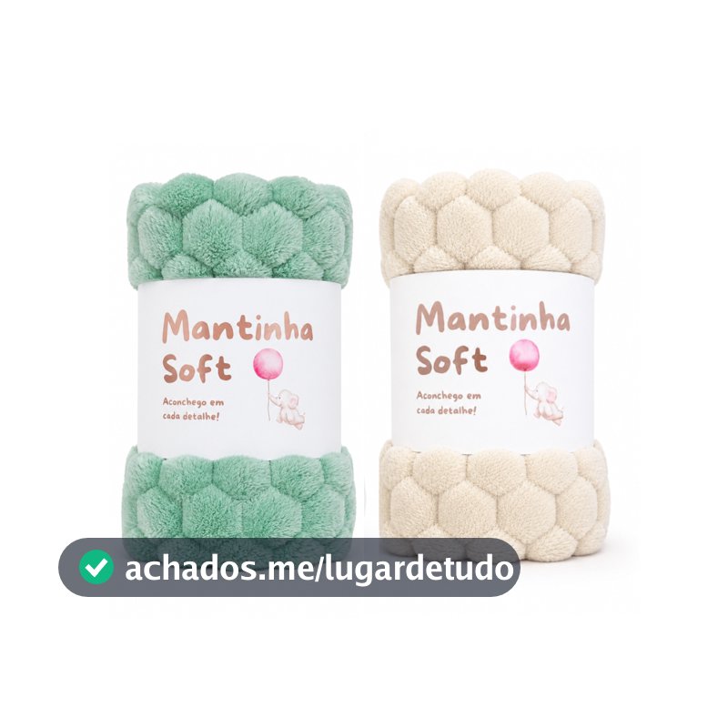 Kit 02 Mantas Cobertor Bebe Tartaruguinha Macia Quentinha Inverno