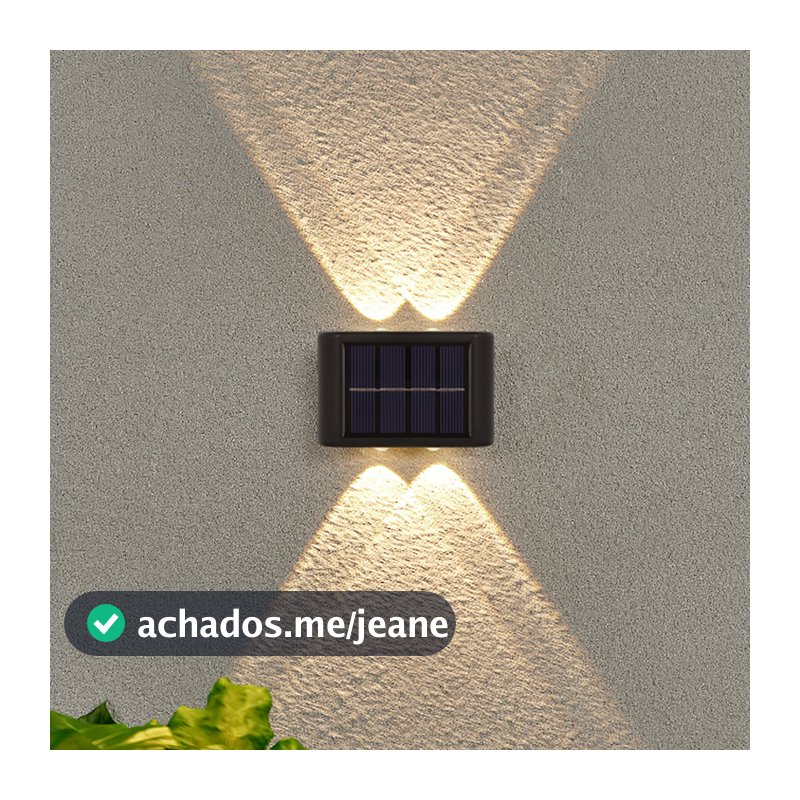4 lED À Prova D'água Para Jardim Muro e Varanda Luminária Solar De Parede Promoção