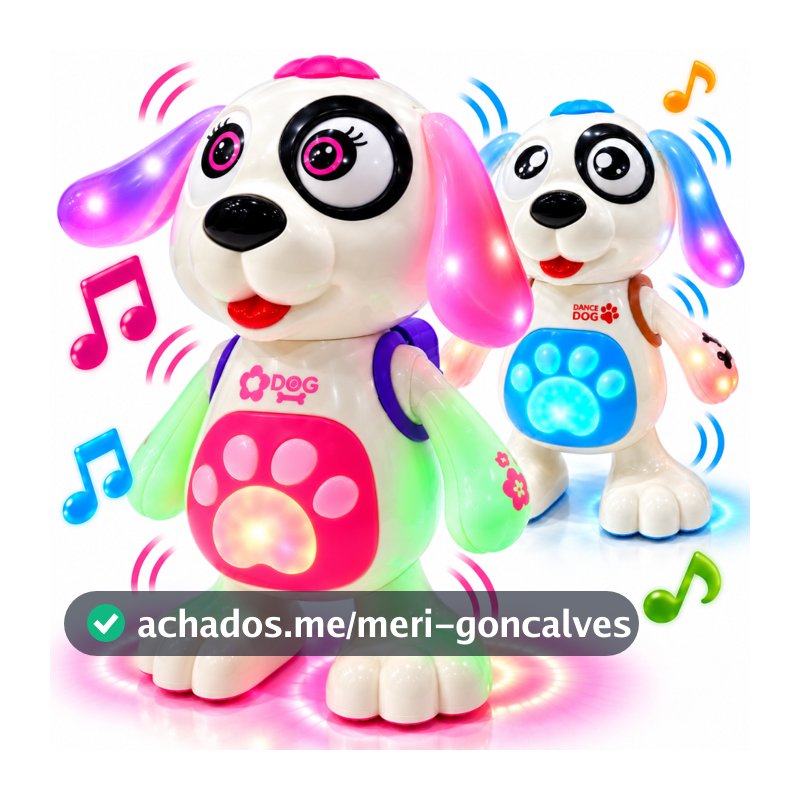Brinquedo Cachorro Dançante Sons e Luzes