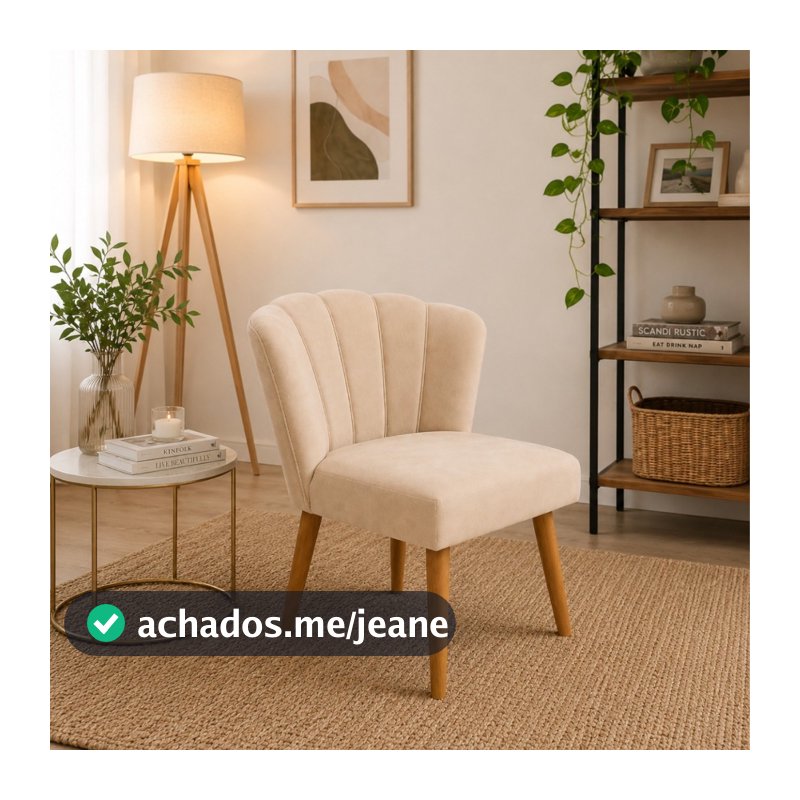 Cadeira Decorativa Poltrona Flor Sala Estar Salao de Beleza  Recepção Escritorio e Penteadeira