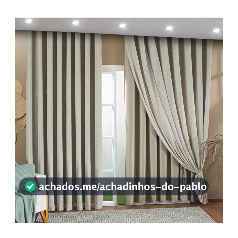Cortina para Trilho Suiço Alto PadrãoGase De Linho Com Forro em Microfibra  Tamanhos Cores Branca Marfim BegeCinza