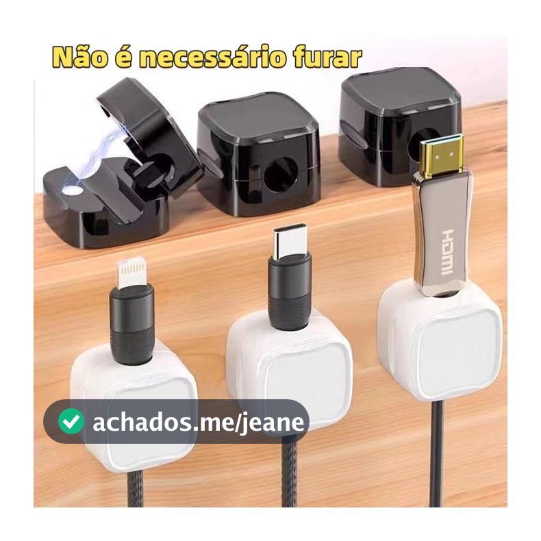Organizador De Cabos Magnéticos Para Mesa De Celular