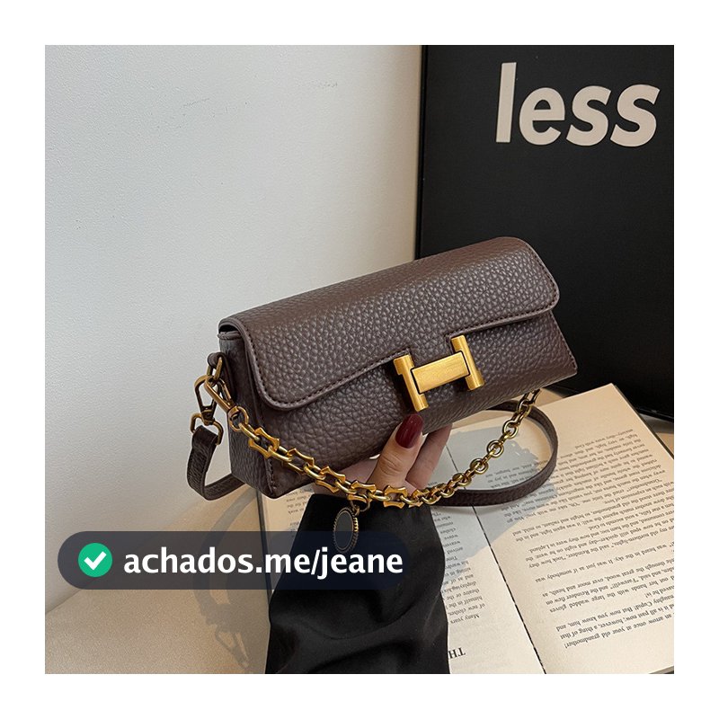 Bolsa Vintage Europeia E Americana Para Axilas , Nova De Ombro Com Corrente , Versátil , Crossbody