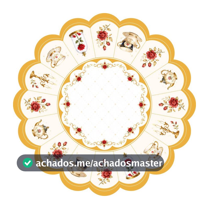 Toalha Babados Para Sobrepor Cilindro Mesa Decorativa 87cm