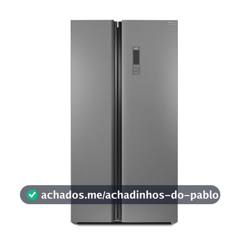 Geladeira 437L Philco Inverter Side by Side Inox PRF535I