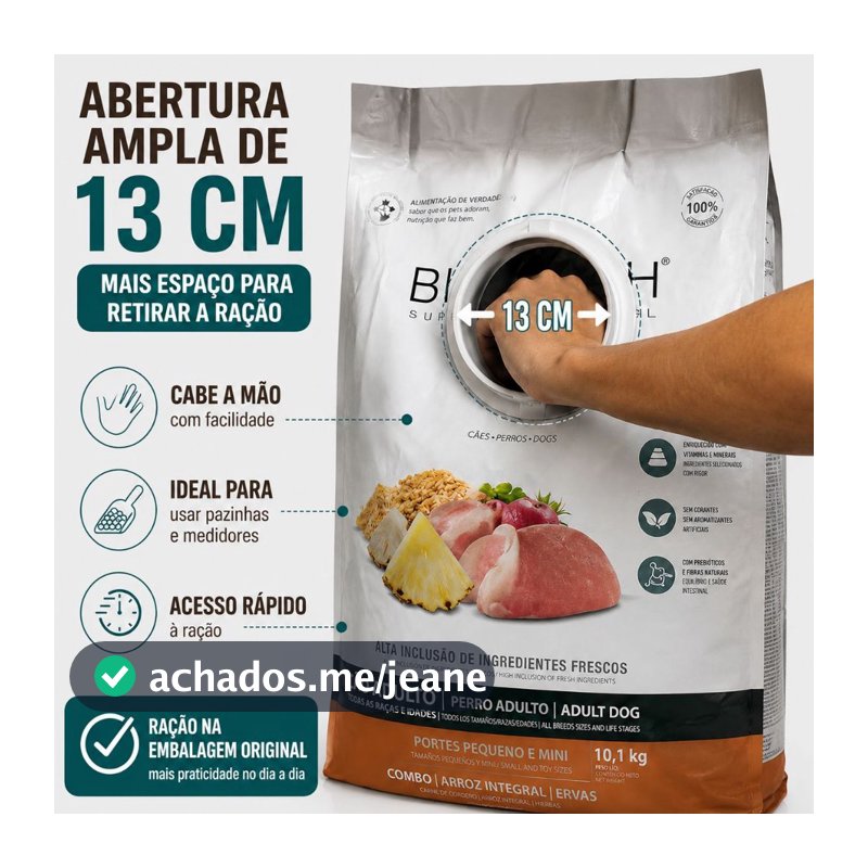 Tampa Prática 13cm para saco de ração