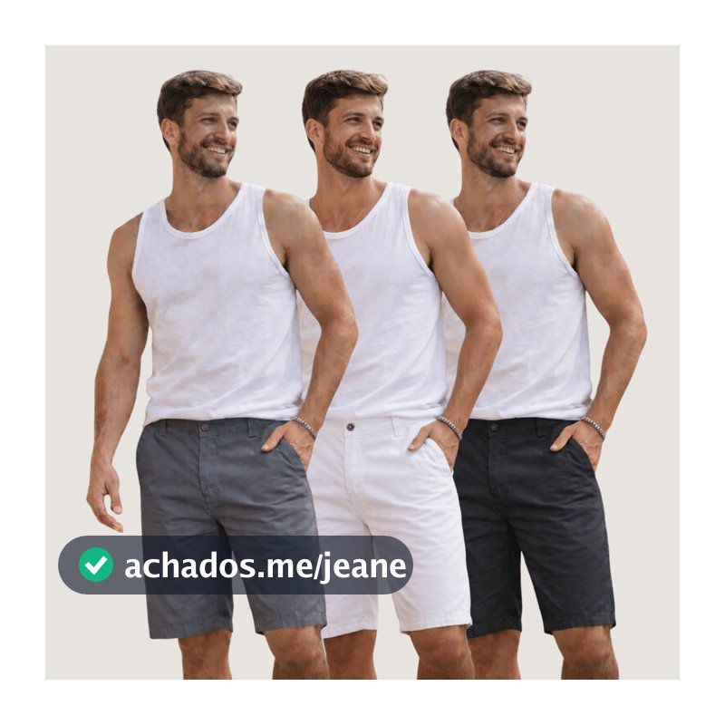 Kit Bermudas Masculino Jeans Sarja Short Jeans Masculina Short Sarja Masculino Premium