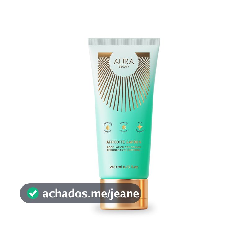 Body Lotion Desodorante Corporal Afrodite Garden 200ml