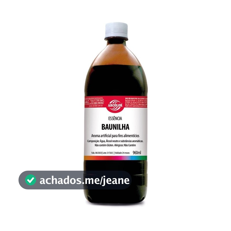 Essência  960ml - Arcolor Baunilha
