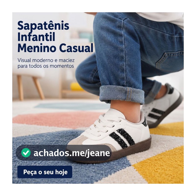 Tenis Infantil De Menino | Visual Moderno Com Conforto Para Todos os Momentos | COMPRE AGORA!