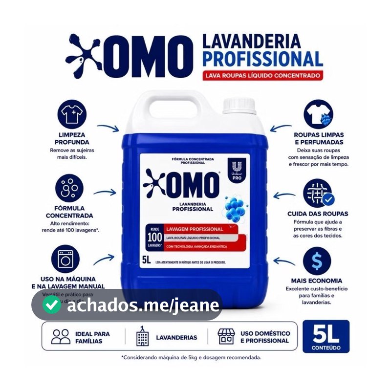 Sabão Líquido OMO Lavagem Perfeita 5 Litros