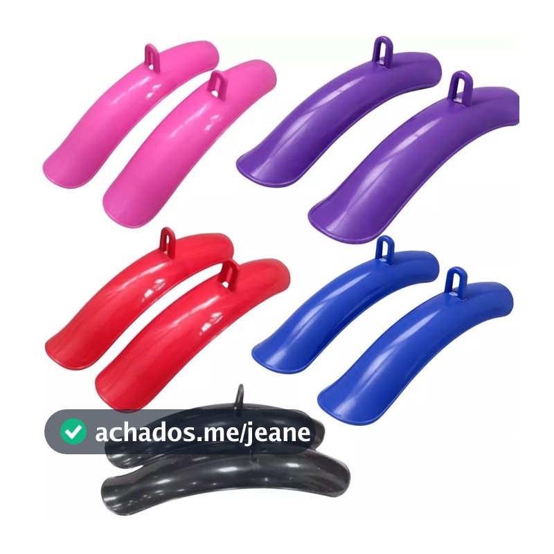 Paralama Dianteiro E Traseiro Para Bike Aro 16 AMR Infantil Bicicleta Mirim Várias Cores Reforçado