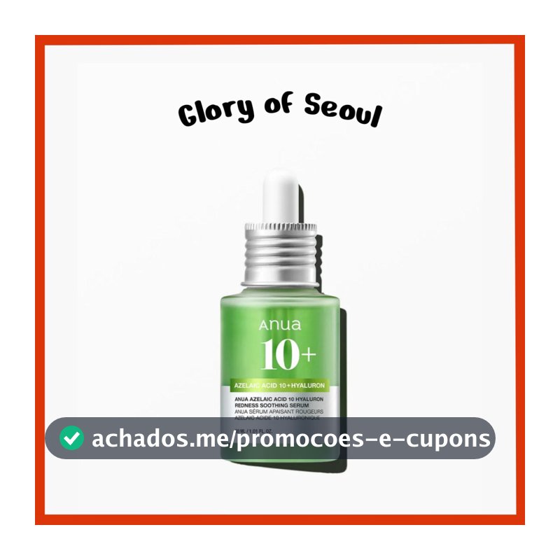 ANUA Azelaic Acid 10 Hyaluron Redness Soothing Serum, 30mL