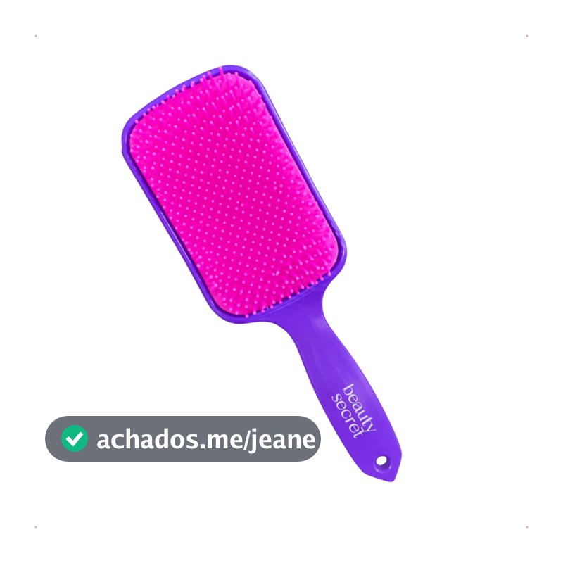 Escova Raquete Beauty Secret Desembaraçar Total Sem Esforço
