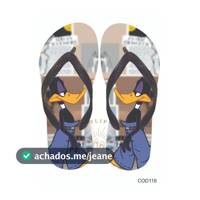 Chinelo Patolino - Estampas Variadas | Tamanhos Adulto e Infantil