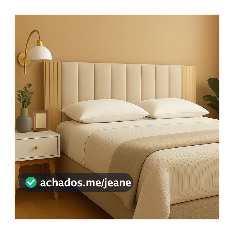 Kit Completo Cabeceira Premium Modular+Painel Ripado MDF Cama Casal King Queen Solteiro Envio Full