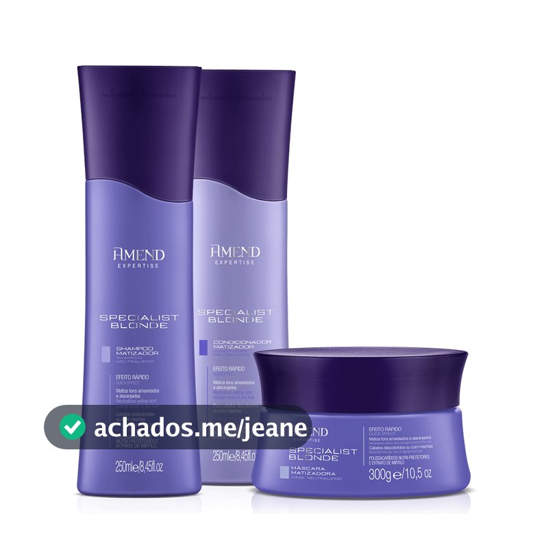 AMEND EXPERTISE KIT SPECIALIST BLONDE SH E COND 250ML E MÁSC 300G