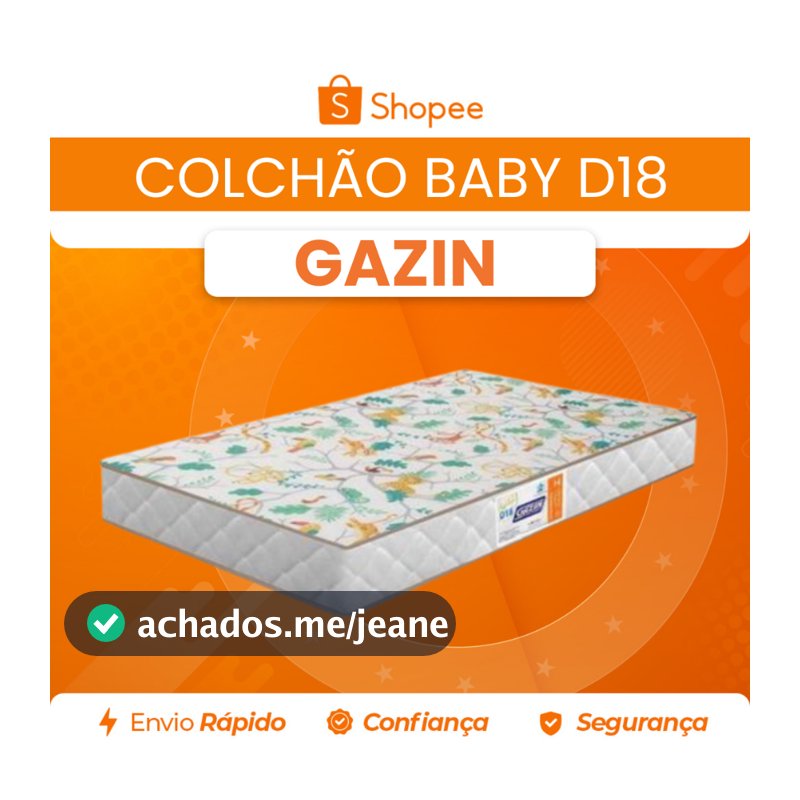 Colchão Baby Espuma D18 60x130 Gazin