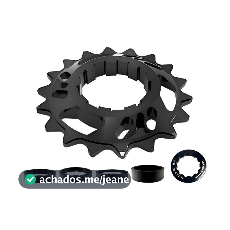 Kit Single Speed Alum Cog 18d Tanke Preto