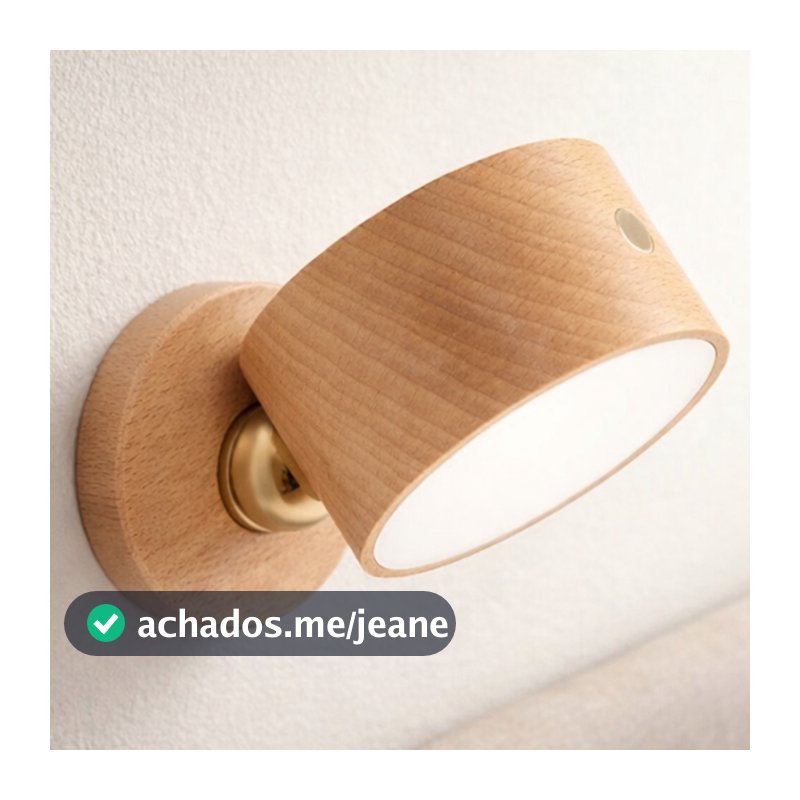 Arandela Recarregável Led Interna Parede Cabeceira Giratória luminaria quarto arandelas leitura escada abajur banheiro