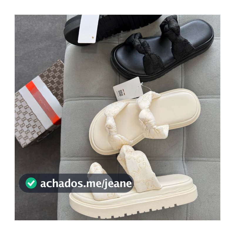 Papete Feminina com Laço Flat Confortável Macia Leve