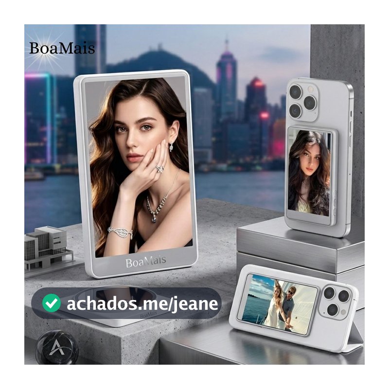 Tela Magnética Monitor Para Celular Sem Fio Smartphone Selfie Vlog Gravação