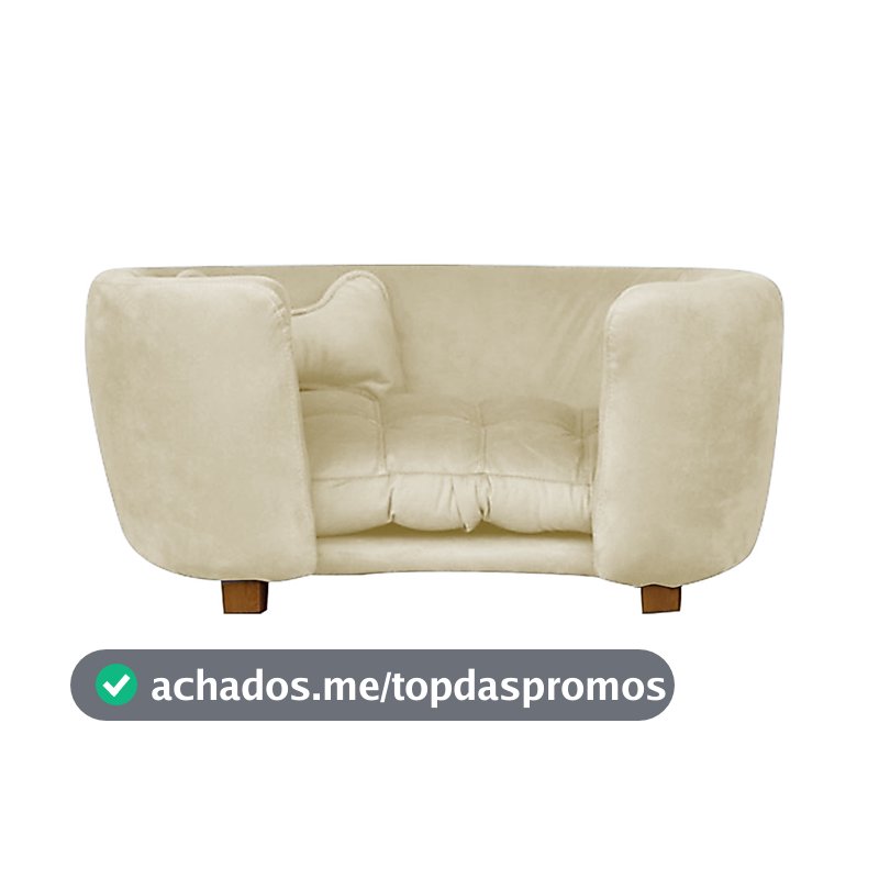 ENVIO IMEDIATO - Poltrona Cama Pet Baby Hanna Estofada Tecido Veludo