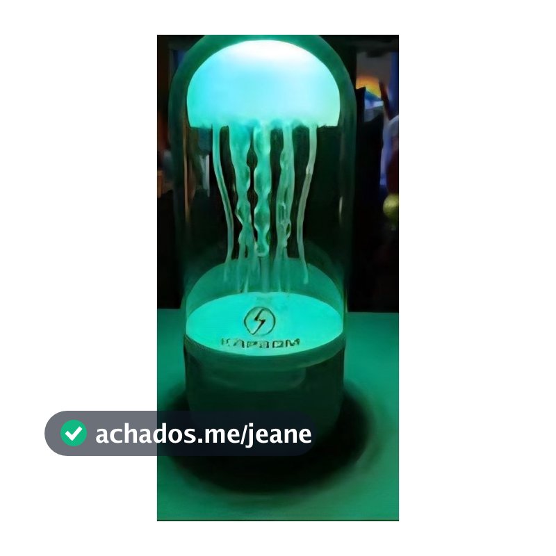 Luminária água viva com caixa de som bluetooth Altomex