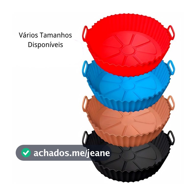 Kit Forma Silicone para Air Fryer Reutilizável