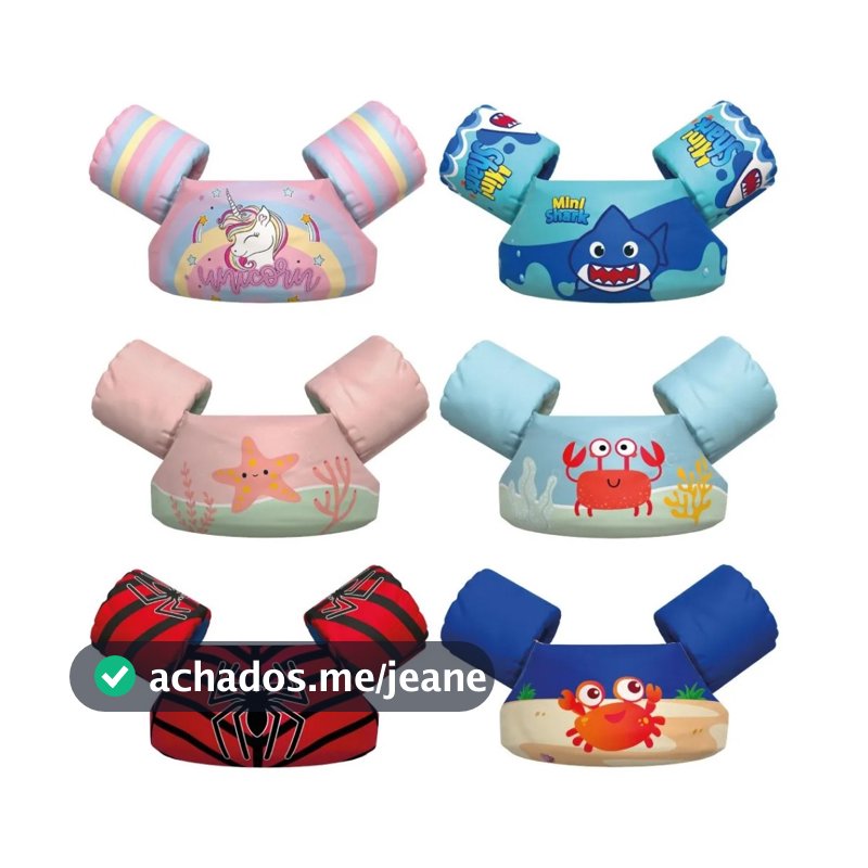 Boia Infantil Colete Salva Vidas Praia E Piscina Aquakids