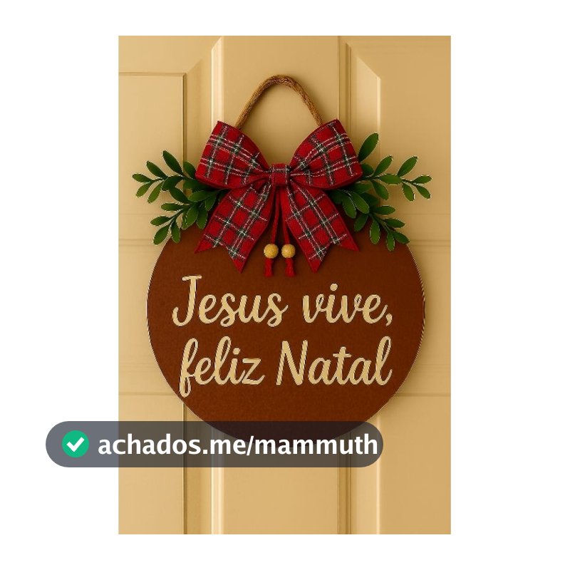 Guirlanda de Natal Jesus Vive Feliz Natal