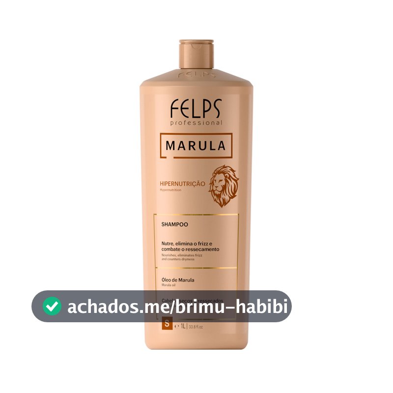 Shampoo Marula Hipernutrição Felps Professional - 1L