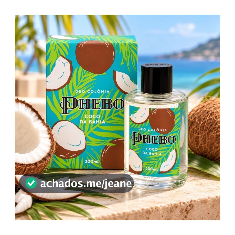 Colônia Phebo Coco da Bahia 200ml