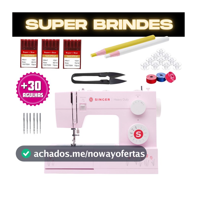 Máquina de costura Singer 4411 Tulip Facilita Pro 110/220v  + Acessorios