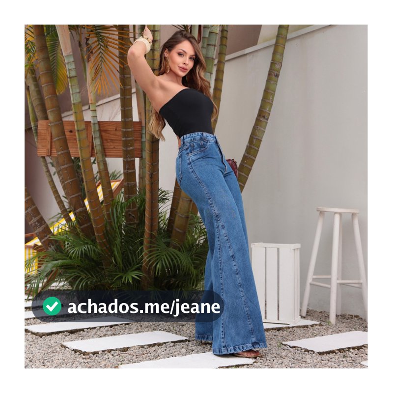 Calça Jeans Jumbo Wide Leg Feminina  - Modelagem solta e Moderna para Looks Elegantes