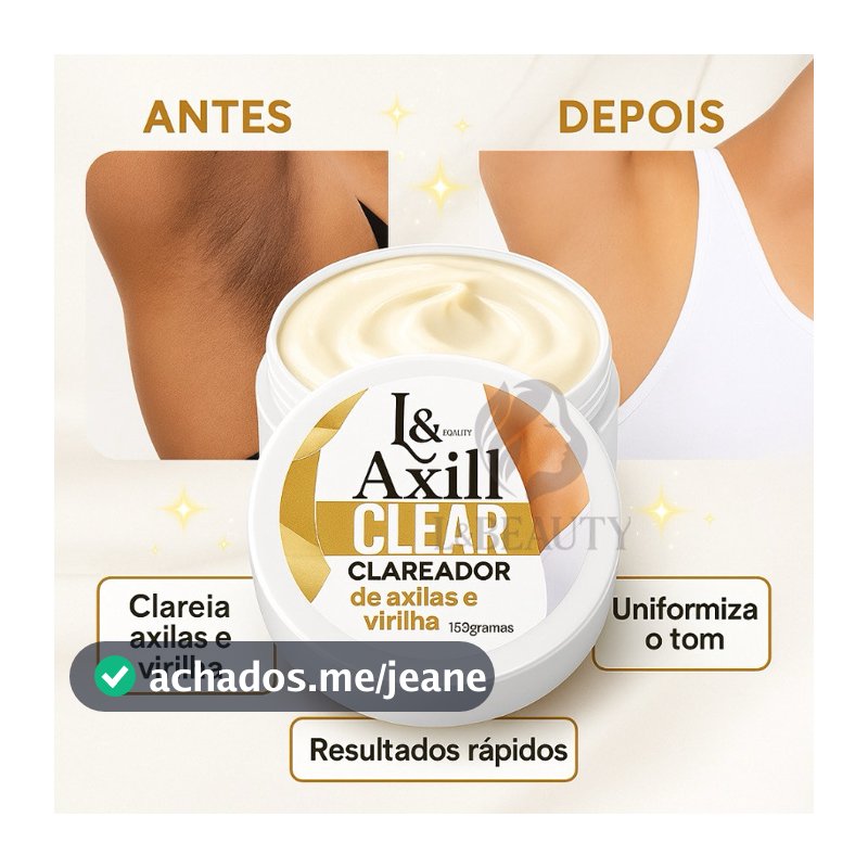 Creme Clareador Para Axilas Com Dolomita 150g - L&Beauty