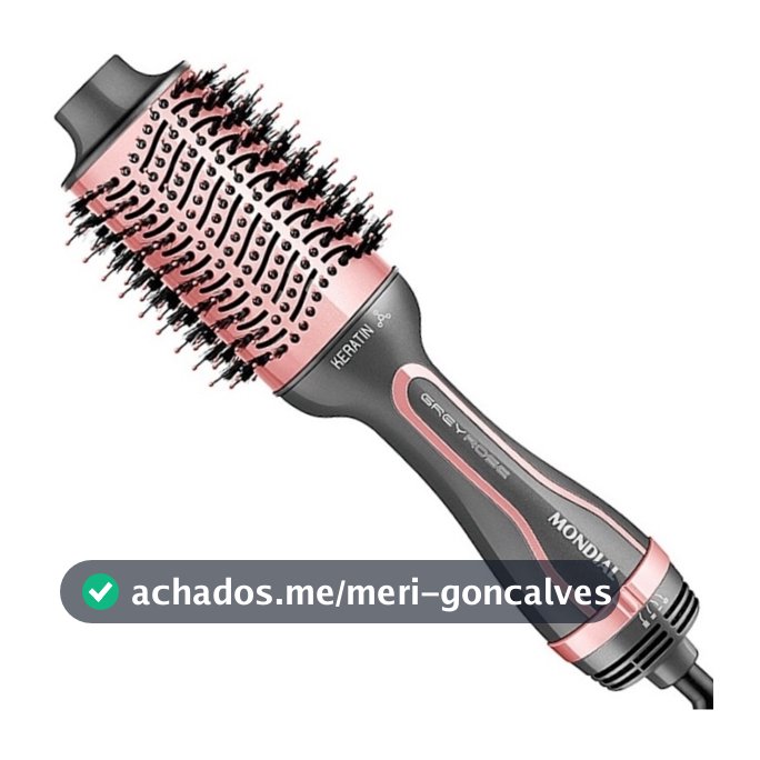 Escova Secadora Alisadora Mondial ES-11 Seca Alisa Modeladora Anti-Frizz Alisadora 1200w  Tds Tipos De Cabelos